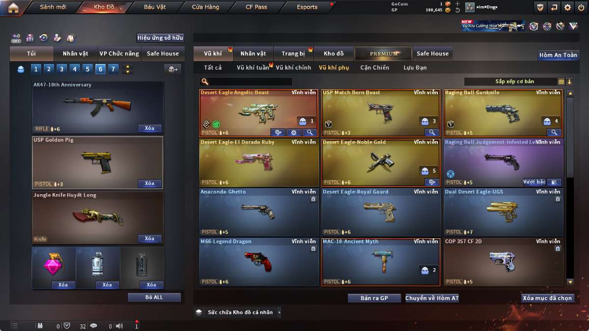 shop acc cf uy tin gia re